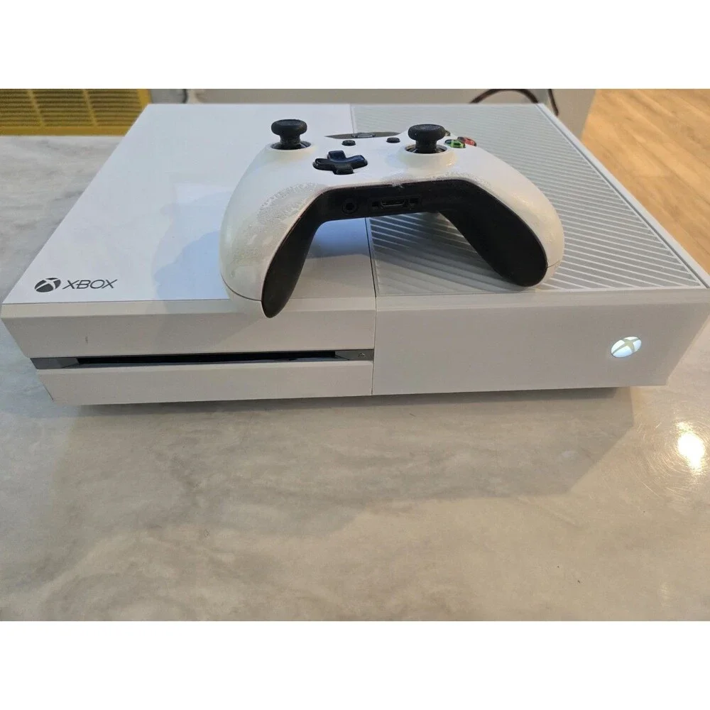 Microsoft Xbox One S 500GB *Tested* with Genuine Controller Cord Cables *READ